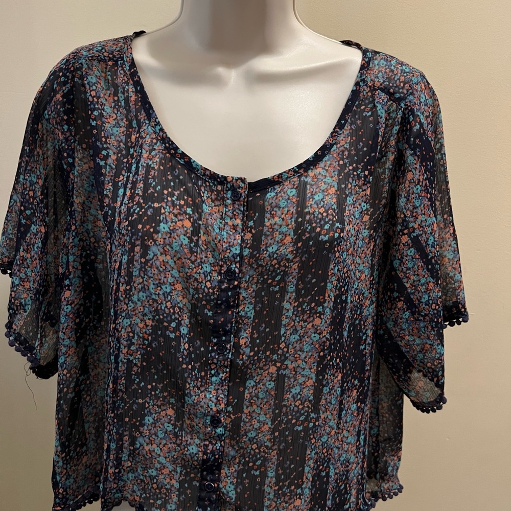 Women’s Semi Sheer Top T-94